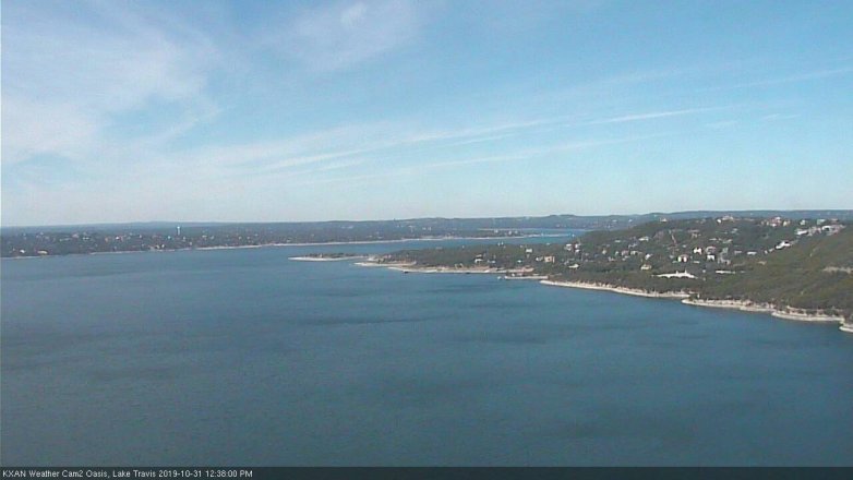 Lake Travis webcam, October 31, 2019 11:40 AM CT