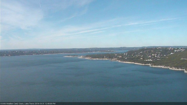 Lake Travis webcam, October 31, 2019 11:50 AM CT