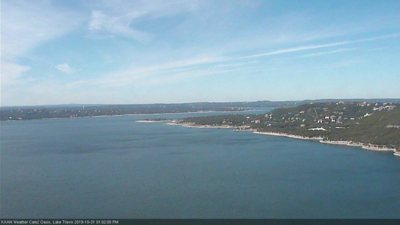 Lake Travis webcam, October 31, 2019 12:05 PM CT