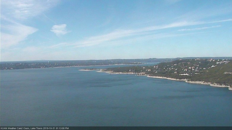 Lake Travis webcam, October 31, 2019 12:15 PM CT
