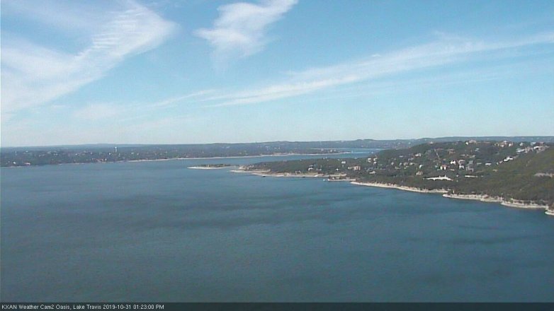 Lake Travis webcam, October 31, 2019 12:25 PM CT