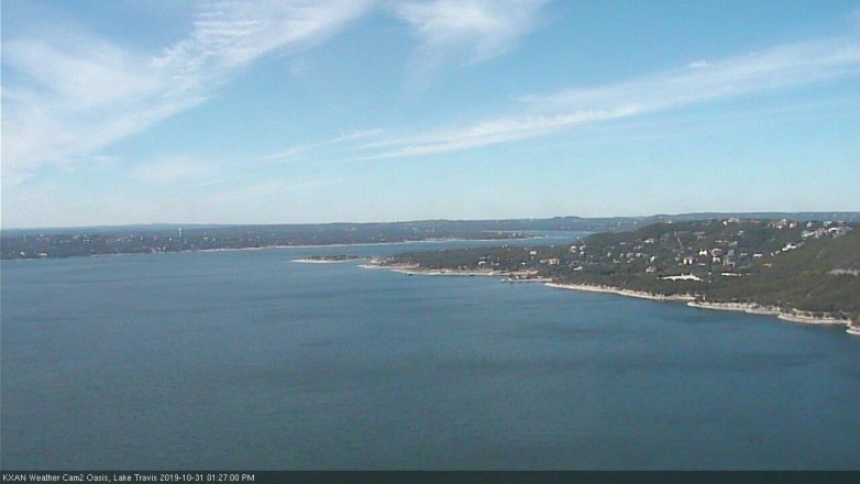 Lake Travis webcam, October 31, 2019 12:30 PM CT