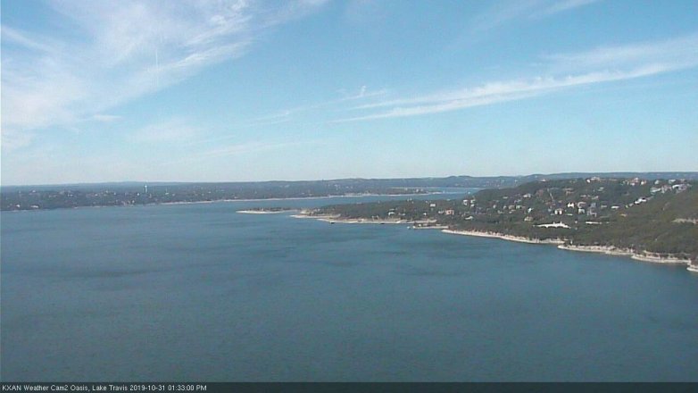Lake Travis webcam, October 31, 2019 12:35 PM CT