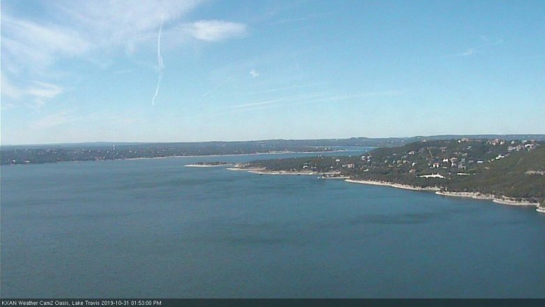 Lake Travis webcam, October 31, 2019 12:55 PM CT