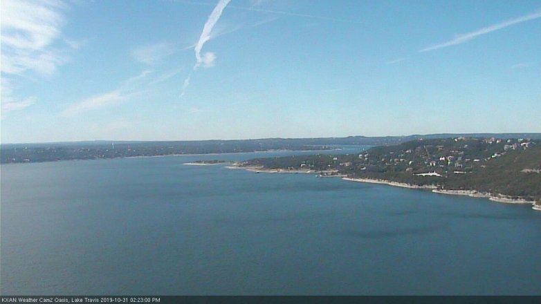 Lake Travis webcam, October 31, 2019 1:25 PM CT