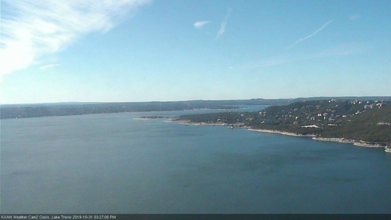 Lake Travis webcam, October 31, 2019 2:30 PM CT