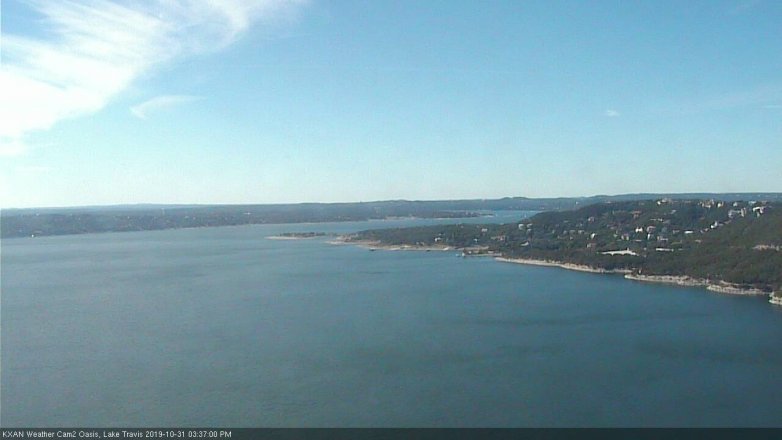 Lake Travis webcam, October 31, 2019 2:40 PM CT