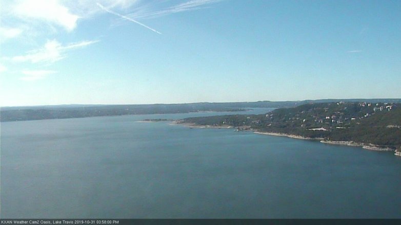 Lake Travis webcam, October 31, 2019 3:00 PM CT