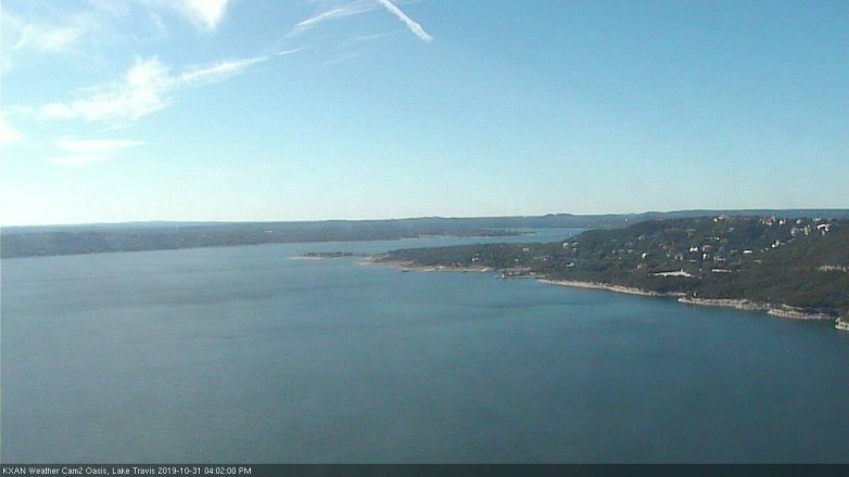 Lake Travis webcam, October 31, 2019 3:05 PM CT