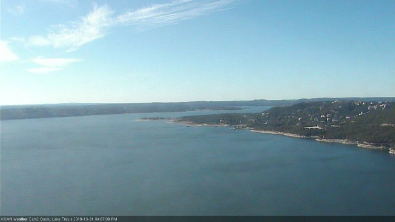Lake Travis webcam, October 31, 2019 3:10 PM CT