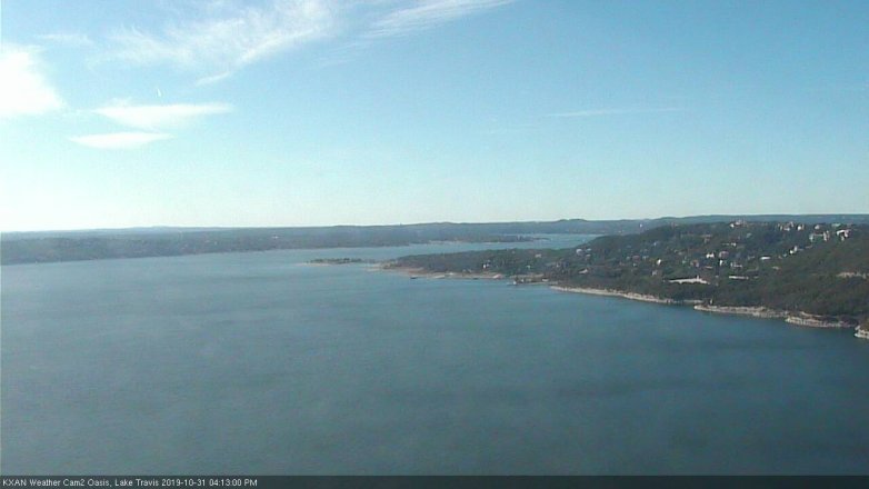 Lake Travis webcam, October 31, 2019 3:15 PM CT