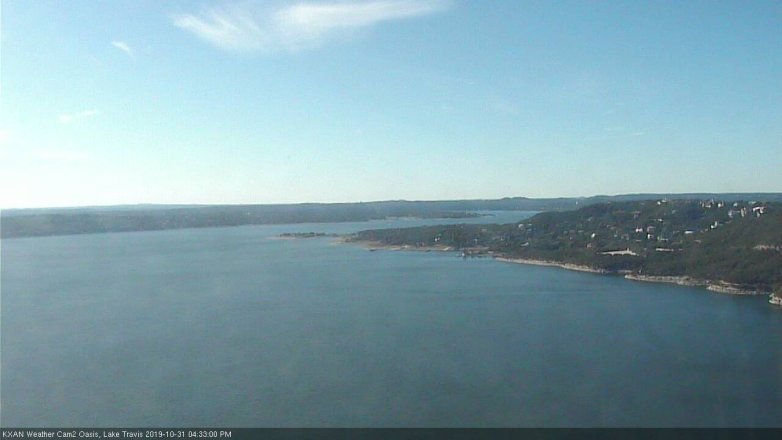 Lake Travis webcam, October 31, 2019 3:35 PM CT
