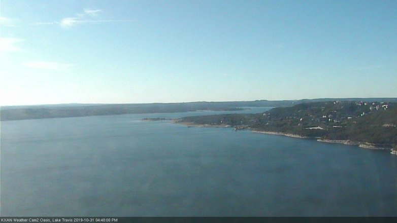Lake Travis webcam, October 31, 2019 3:50 PM CT