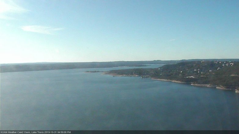 Lake Travis webcam, October 31, 2019 4:00 PM CT
