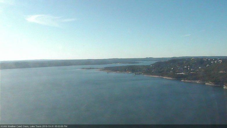 Lake Travis webcam, October 31, 2019 4:05 PM CT