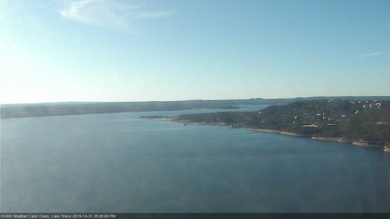 Lake Travis webcam, October 31, 2019 4:10 PM CT