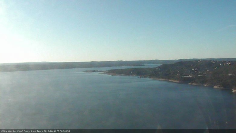 Lake Travis webcam, October 31, 2019 4:40 PM CT