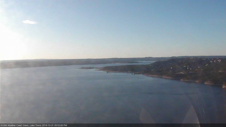 Lake Travis webcam, October 31, 2019 4:55 PM CT