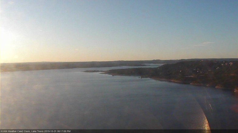 Lake Travis webcam, October 31, 2019 5:20 PM CT