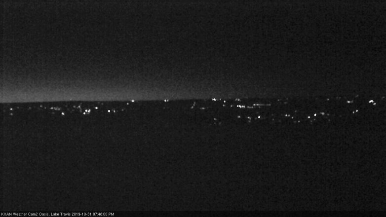 Lake Travis webcam, October 31, 2019 6:50 PM CT