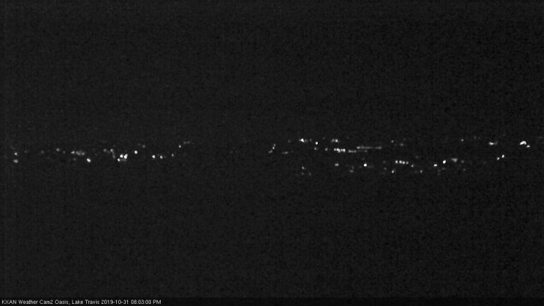 Lake Travis webcam, October 31, 2019 7:05 PM CT