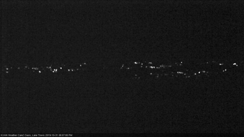 Lake Travis webcam, October 31, 2019 7:10 PM CT