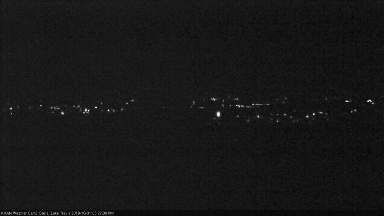 Lake Travis webcam, October 31, 2019 7:30 PM CT