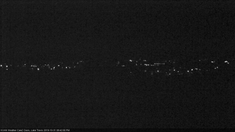Lake Travis webcam, October 31, 2019 7:45 PM CT