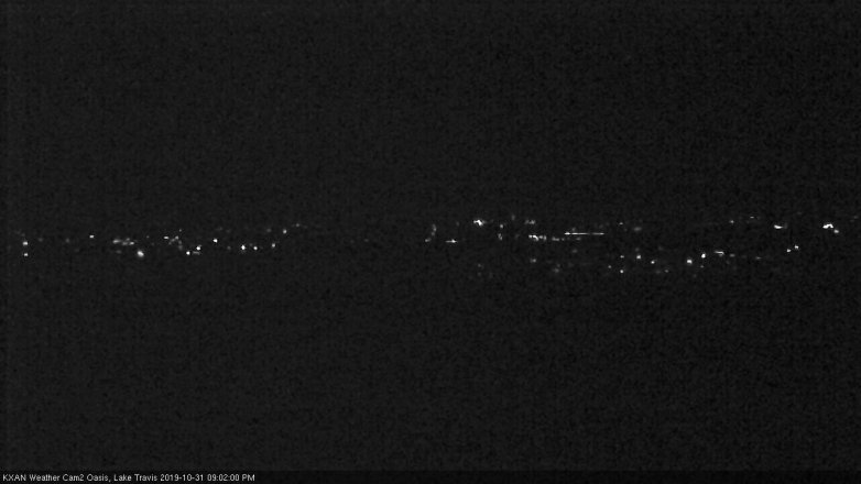 Lake Travis webcam, October 31, 2019 8:05 PM CT