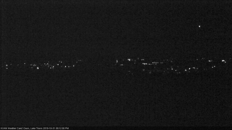 Lake Travis webcam, October 31, 2019 8:15 PM CT