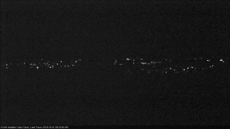 Lake Travis webcam, October 31, 2019 8:20 PM CT