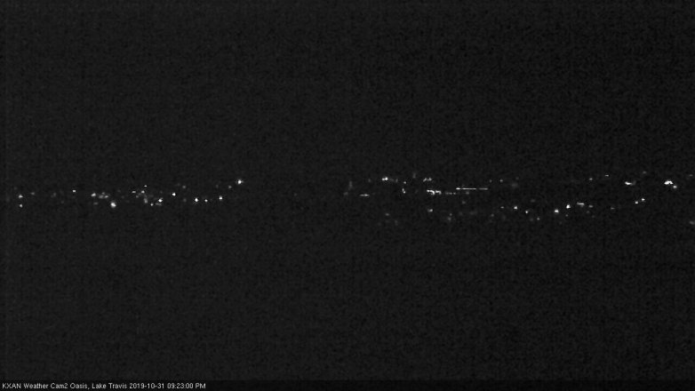 Lake Travis webcam, October 31, 2019 8:25 PM CT