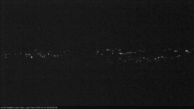 Lake Travis webcam, October 31, 2019 8:30 PM CT