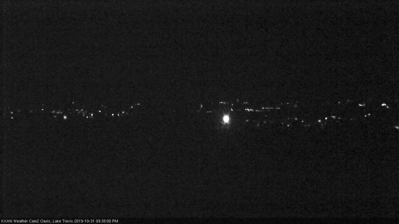 Lake Travis webcam, October 31, 2019 8:40 PM CT