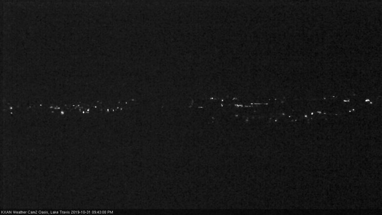 Lake Travis webcam, October 31, 2019 8:45 PM CT