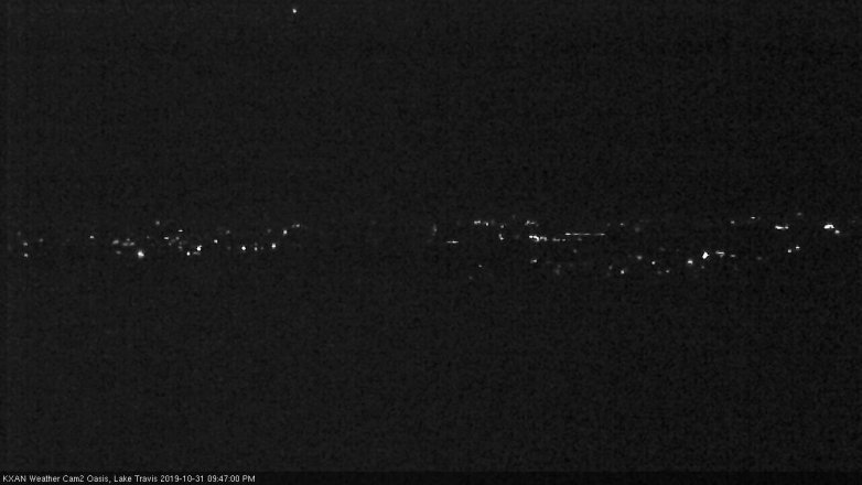 Lake Travis webcam, October 31, 2019 8:50 PM CT