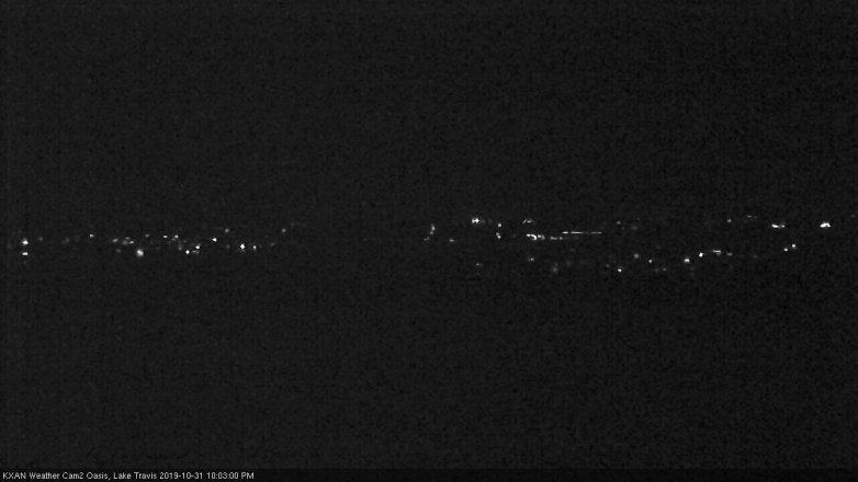 Lake Travis webcam, October 31, 2019 9:05 PM CT