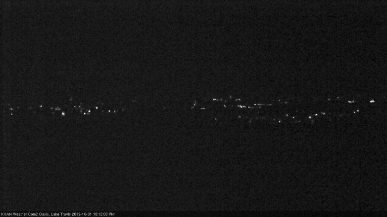 Lake Travis webcam, October 31, 2019 9:15 PM CT