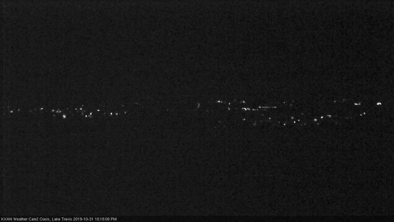 Lake Travis webcam, October 31, 2019 9:20 PM CT