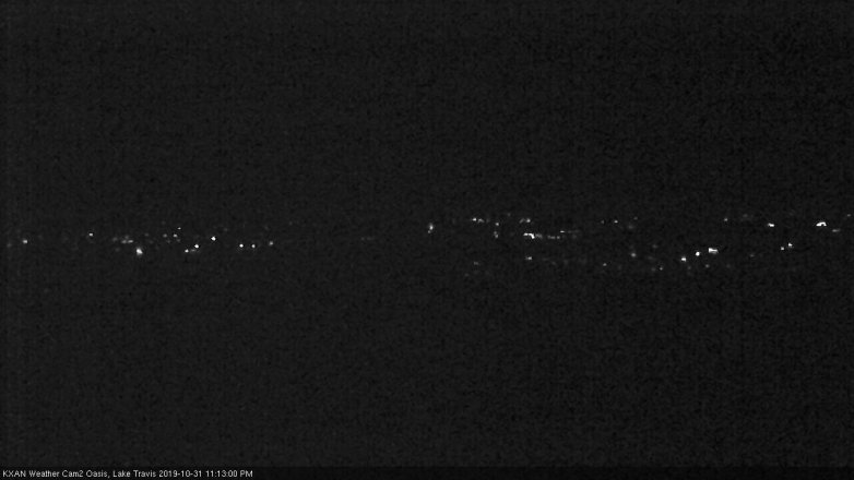 Lake Travis webcam, October 31, 2019 10:15 PM CT