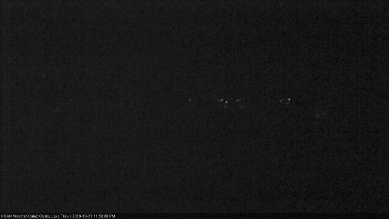 Lake Travis webcam, October 31, 2019 11:00 PM CT
