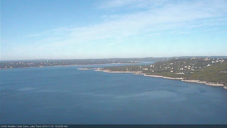 Lake Travis webcam, November 1, 2019 9:05 AM CT