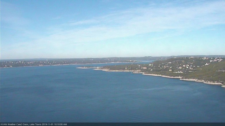 Lake Travis webcam, November 1, 2019 9:20 AM CT