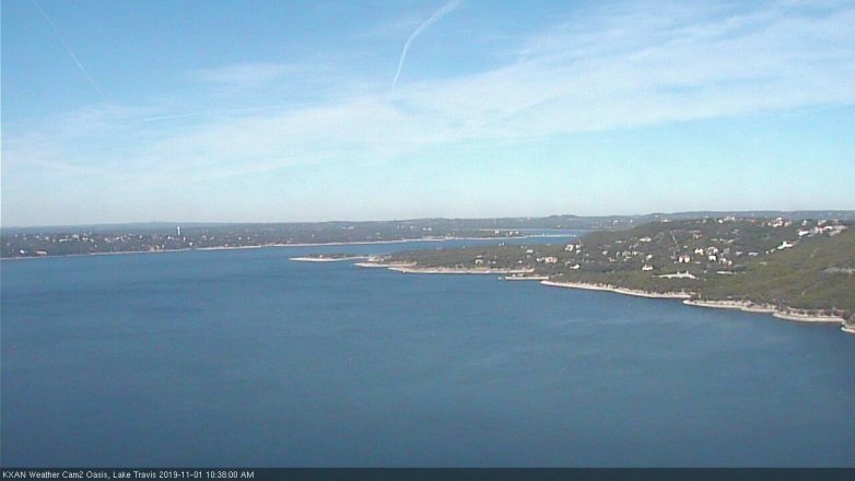 Lake Travis webcam, November 1, 2019 9:40 AM CT