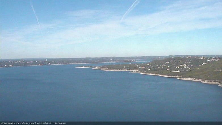 Lake Travis webcam, November 1, 2019 9:45 AM CT