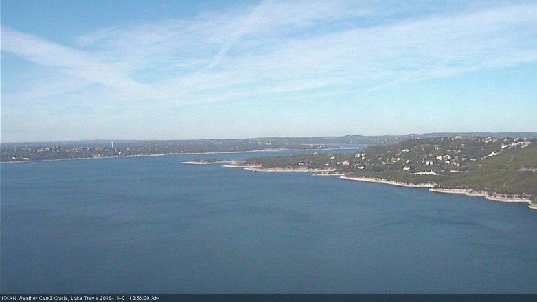Lake Travis webcam, November 1, 2019 10:00 AM CT