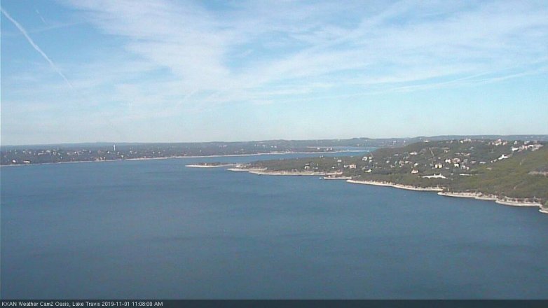 Lake Travis webcam, November 1, 2019 10:10 AM CT