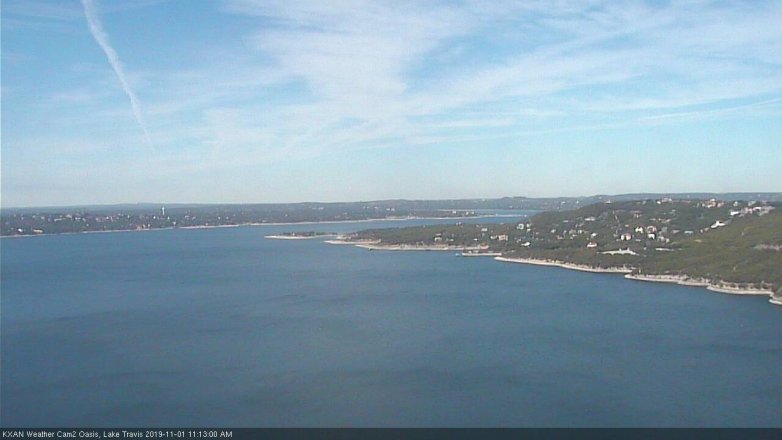 Lake Travis webcam, November 1, 2019 10:15 AM CT