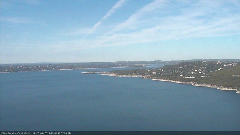 Lake Travis webcam, November 1, 2019 10:40 AM CT