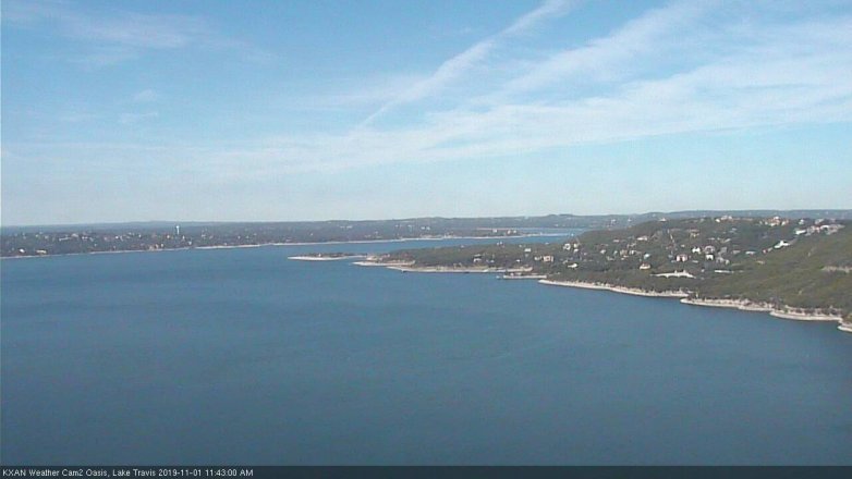 Lake Travis webcam, November 1, 2019 10:45 AM CT